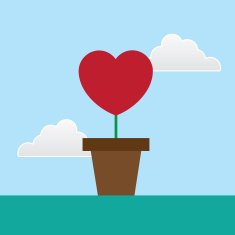 Flower Pot Heart