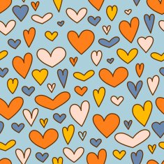 Holiday background with hearts for Valentines day