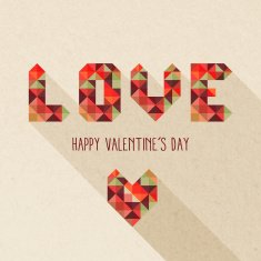 Vintage valentine's day poster