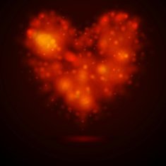 Shiny lights abstract heart N2