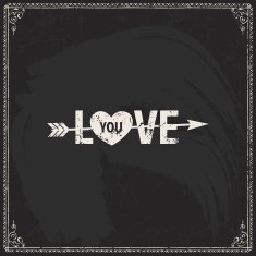 Valentine's Day vector poster N174