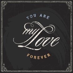 Valentine's Day vector poster N176