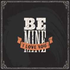 Valentine's Day vector poster N179