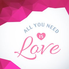 Valentine's Day vector poster N184