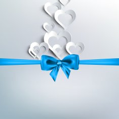 Valentines day Abstract paper hearts Love N5