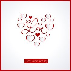 Valentines Day card N158