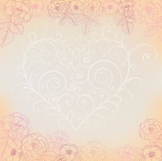 Background with roses and heart N4