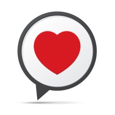Heart Symbol Speech Bubble