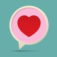 Heart Symbol Speech Bubble N2