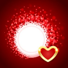 Valentine's day frame vector background N10