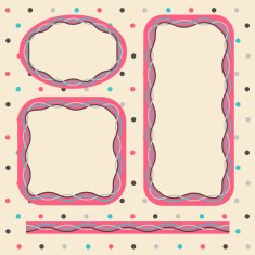 Frame set in pink colors
