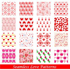 Seamless Love Pattern Background N2