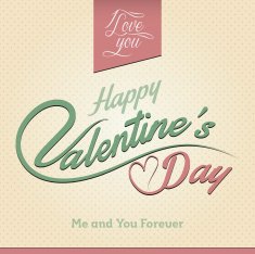 Happy Valentine's Day Greeting Card Background N2