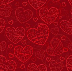 Seamless pattern of hearts N62