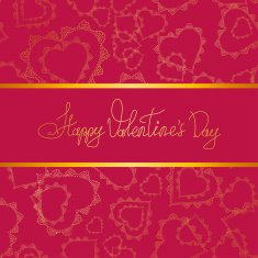 card of hearts for Valentine's Day N5