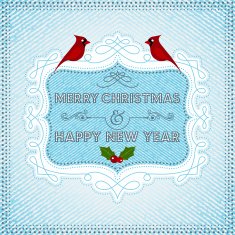 Christmas card wit cardinal N2