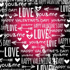 black background with red valentine heart and wishes text N5