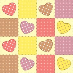 Hearts patchwork