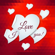 Valentines day or wedding card witn heart N15