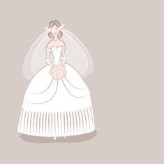 Bride with bouquet N4