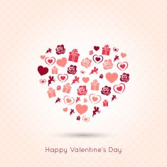 valentines day heart seamless design background