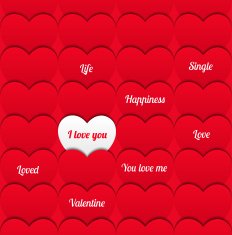 Seamless love pattern with hearts N3