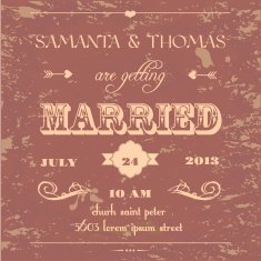 calligraphy wedding invitation card template