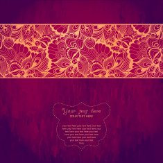 Vintage invitation card on grunge background N20
