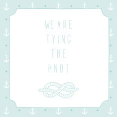 Nautical wedding invitation