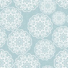 Beautiful blue seamless lace background vector N2