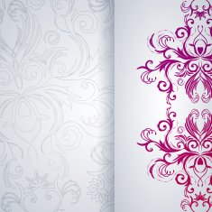 Abstract vector background with floral pattern N4