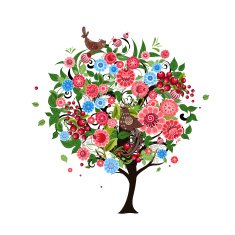 Festive romantic tree N9