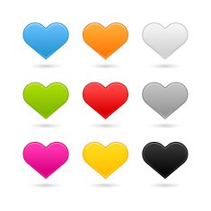 Heart icon color sign web internet button