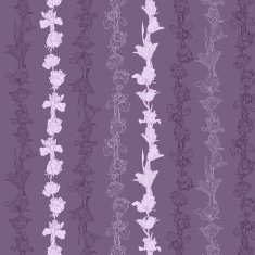 Seamless pattern with irises and roses N2