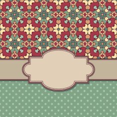 Vintage vector flower frame N136