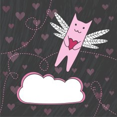 cute flying cat