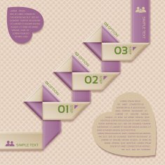 Folding paper style retro options tab