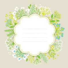 floral frame N209