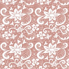 Lace seamless pattern with flowers N261