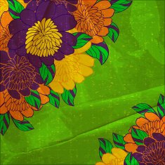 flower card and grungy background N4