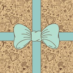 Wedding banner with bow N2