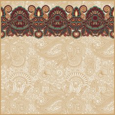 ornate floral background with ornament stripe N13