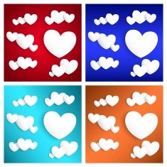 White Paper Hearts N3