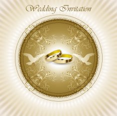 vintage wedding card N4