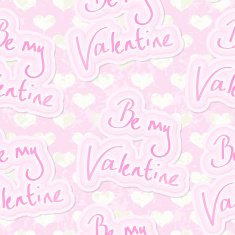 Be My Valentine Seamless Background