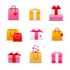 Set Of Colorful Gift Boxes N5