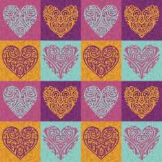 valentine hearts pattern N3