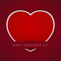 Red Heart paper background eps10 N4