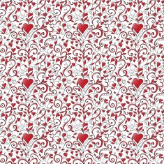 Seamless background with hearts ornament N3