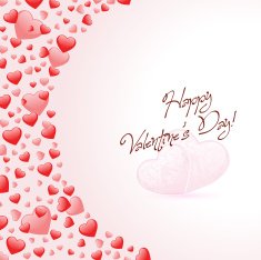 Happy Valentines Day Card with Hearts N2